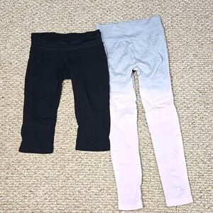 Gymshark Vital Seamless Leggings Prana Leggings Bundle (2) Small